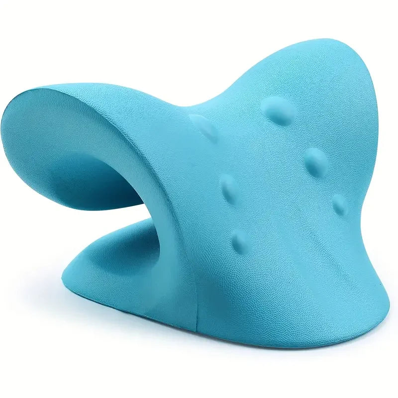 C-Shaped Pillow Neck and Shoulder Relaxer, Cervical Traction Device for TMJ Pain Relief and Cervical Spine Alignment, Chiropract